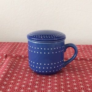 Blue Porcelain 3 piece Tea Cup Set.